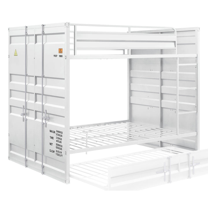 ACME Cargo White Finish Cargo Bunk Bed Model 37885 - MONAVILLA