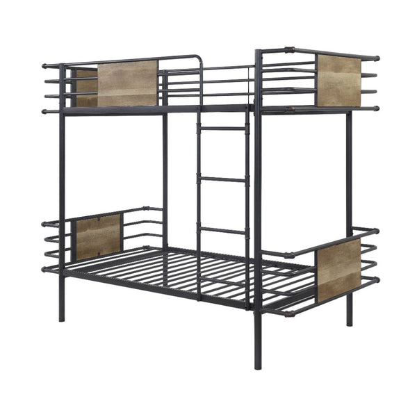 ACME Deliz Gunmetal Twin/Twin Bunk Bed Model 38130 - MONAVILLA