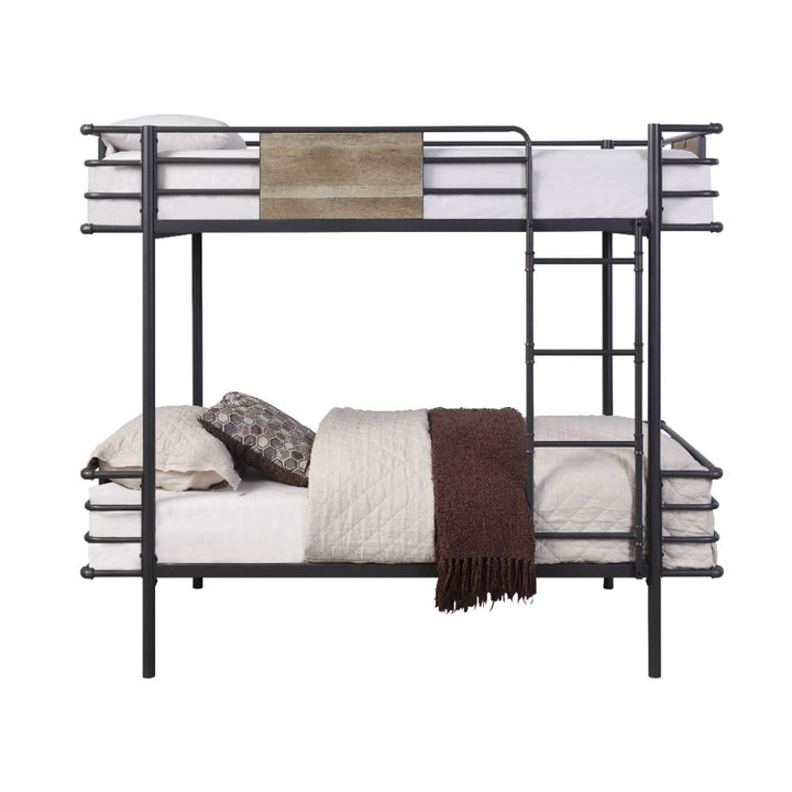 ACME Deliz Gunmetal Twin/Twin Bunk Bed Model 38130 - MONAVILLA