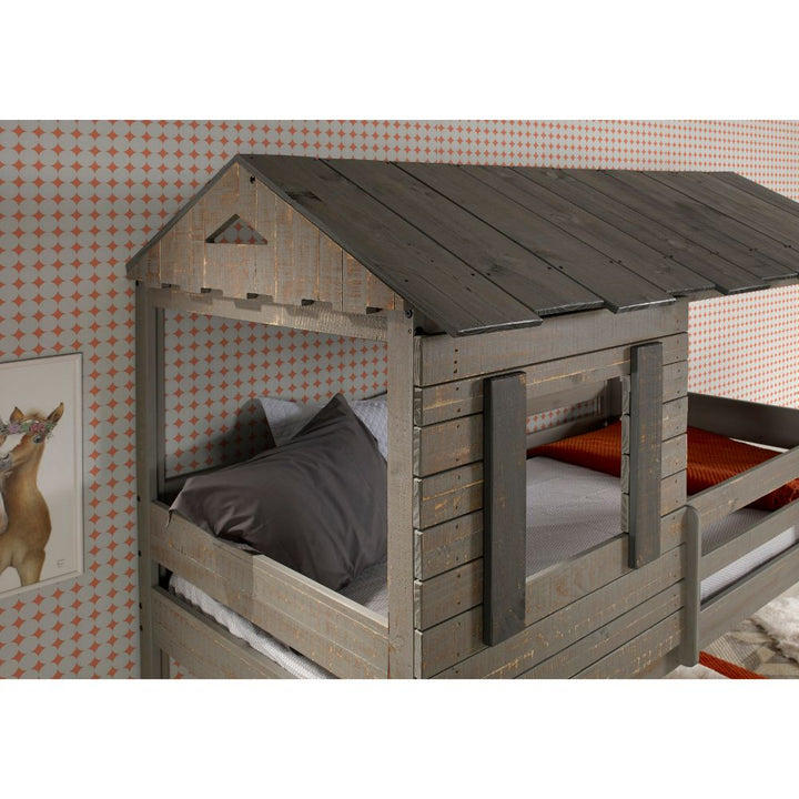 ACME Darlene Rustic Gray Twin/Twin Bunk Bed Model 38140 - MONAVILLA