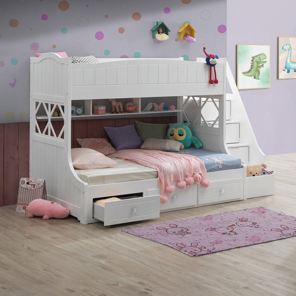 ACME Meyer White Twin/Full Bunk Bed Model 38150