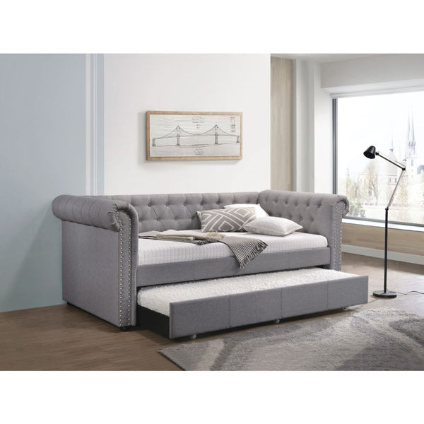 ACME Justice Smoke Gray Fabric Daybed Model 39405 - MONAVILLA