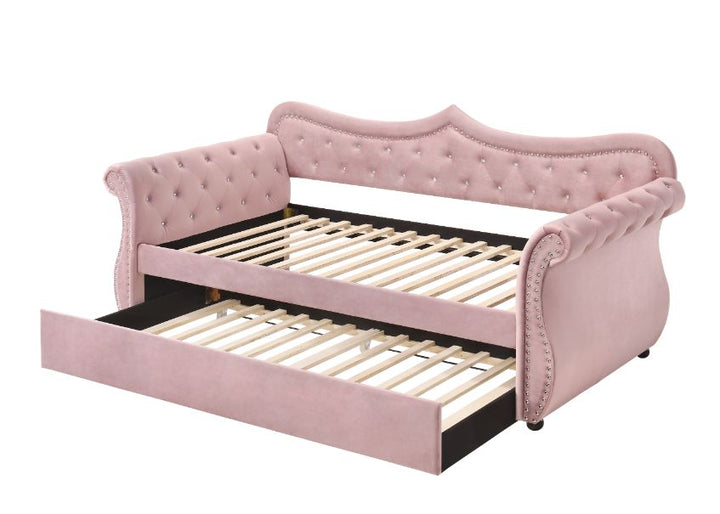 ACME Adkins Pink Velvet Daybed Model 39420 - MONAVILLA