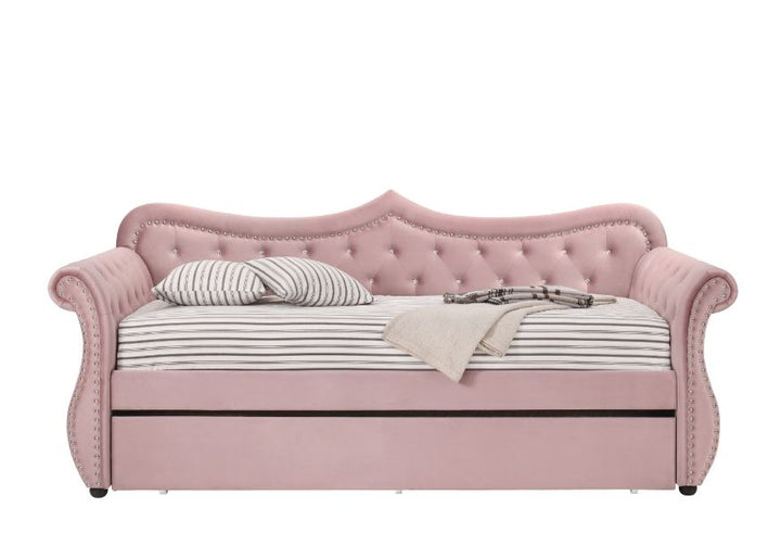 ACME Adkins Pink Velvet Daybed Model 39420 - MONAVILLA