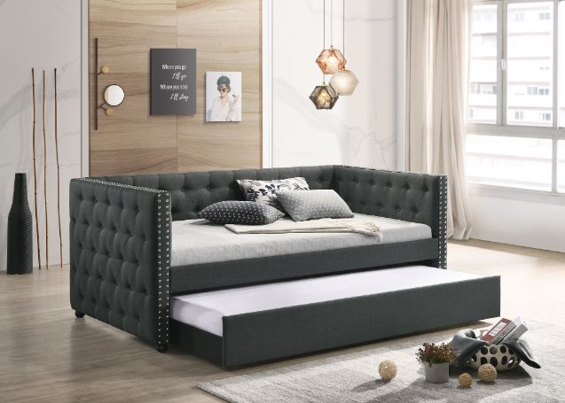 ACME Romona Gray Fabric Twin Daybed Model 39450 - MONAVILLA