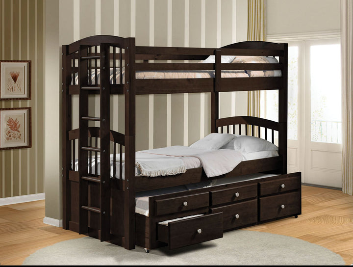 ACME Micah Espresso Twin/Twin Bunk Bed & Trundle Model 40000 - MONAVILLA