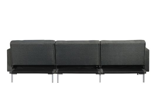 ACME Duzzy Dark Gray Fabric Sectional Sofa Model 50485 - MONAVILLA