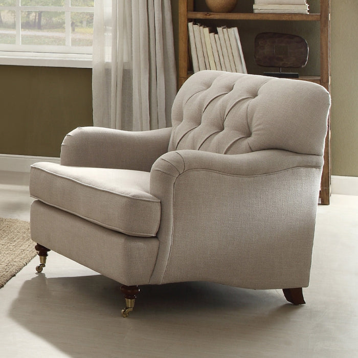 ACME Alianza Beige Fabric Chair Model 52582 - MONAVILLA