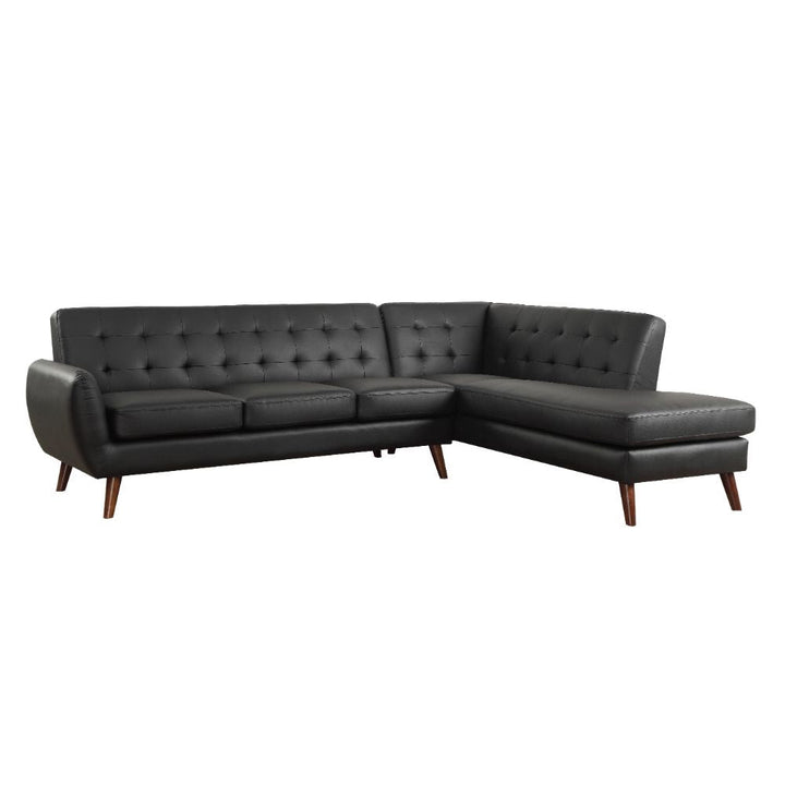 ACME Essick II Black PU Sectional Sofa Model 53040 - MONAVILLA