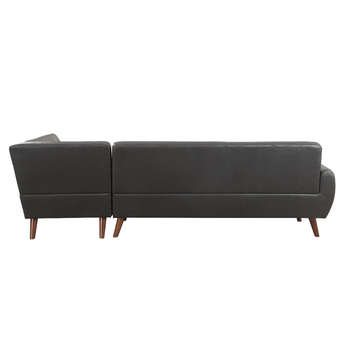 ACME Essick II Black PU Sectional Sofa Model 53040 - MONAVILLA