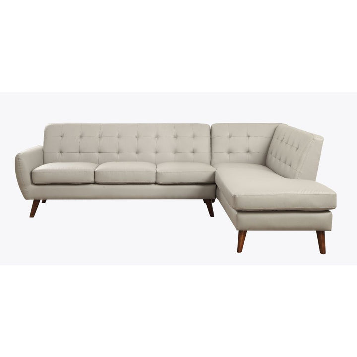 ACME Essick II Gray PU Sectional Sofa Model 53045 - MONAVILLA