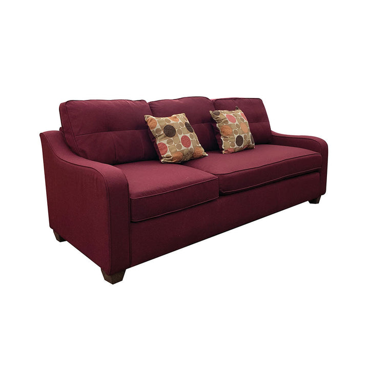 ACME Cleavon II Red Linen Sectional Sofa Model 53740 - MONAVILLA