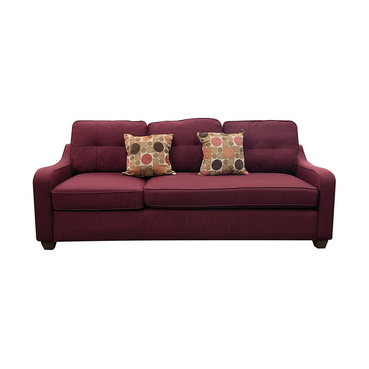 ACME Cleavon II Red Linen Sectional Sofa Model 53740 - MONAVILLA