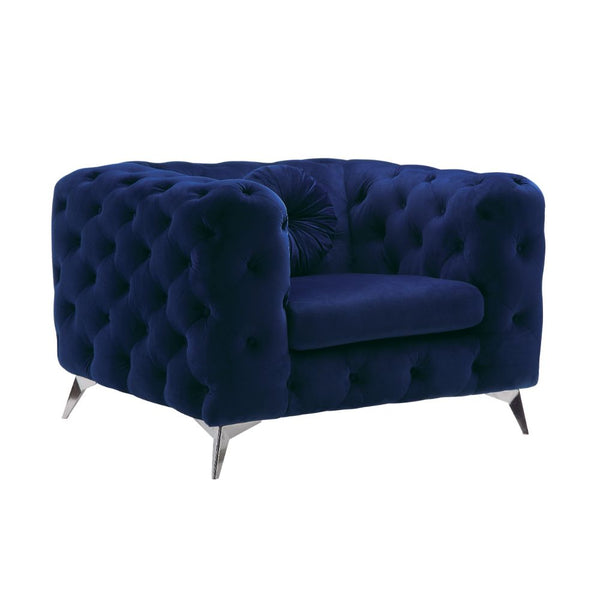 ACME Atronia Blue Fabric Chair Model 54902 - MONAVILLA