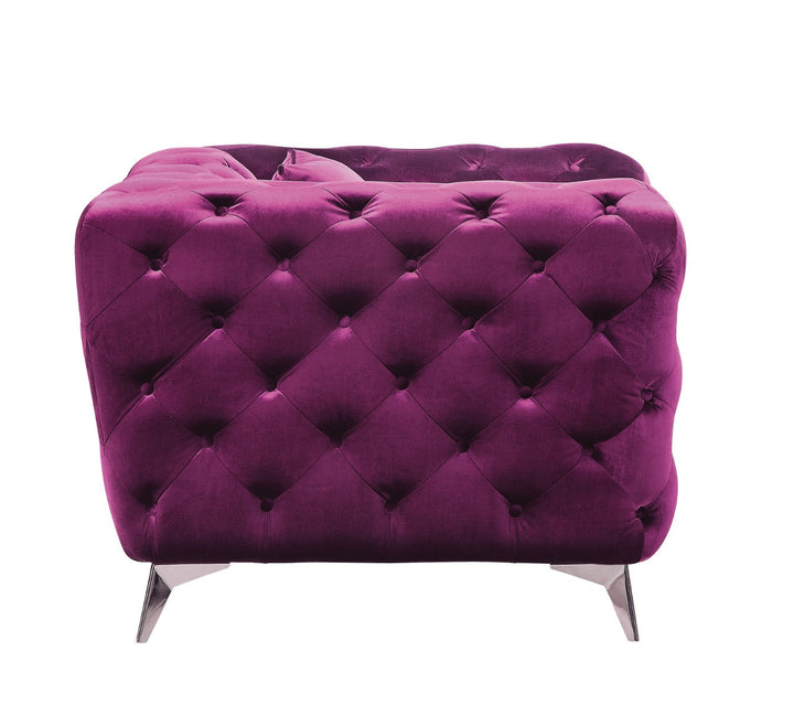 ACME Atronia Purple Fabric Chair Model 54907 - MONAVILLA