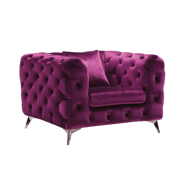 ACME Atronia Purple Fabric Chair Model 54907 - MONAVILLA