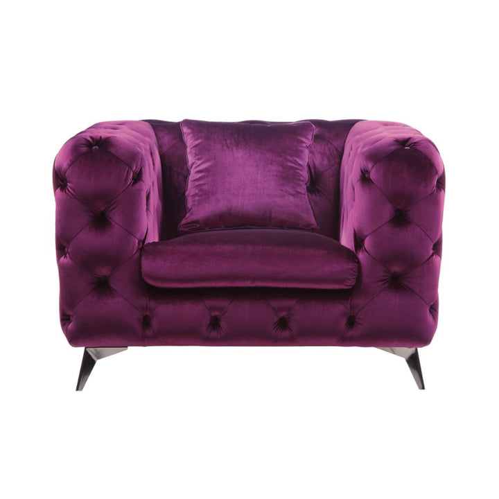 ACME Atronia Purple Fabric Chair Model 54907 - MONAVILLA