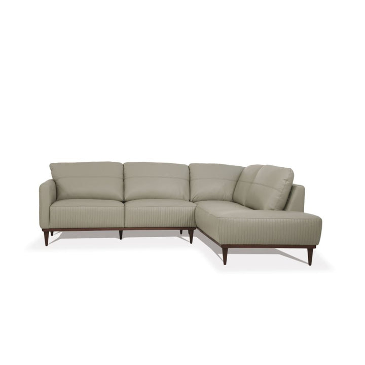 ACME Tampa Airy Green Leather Sectional Sofa Model 54975 - MONAVILLA