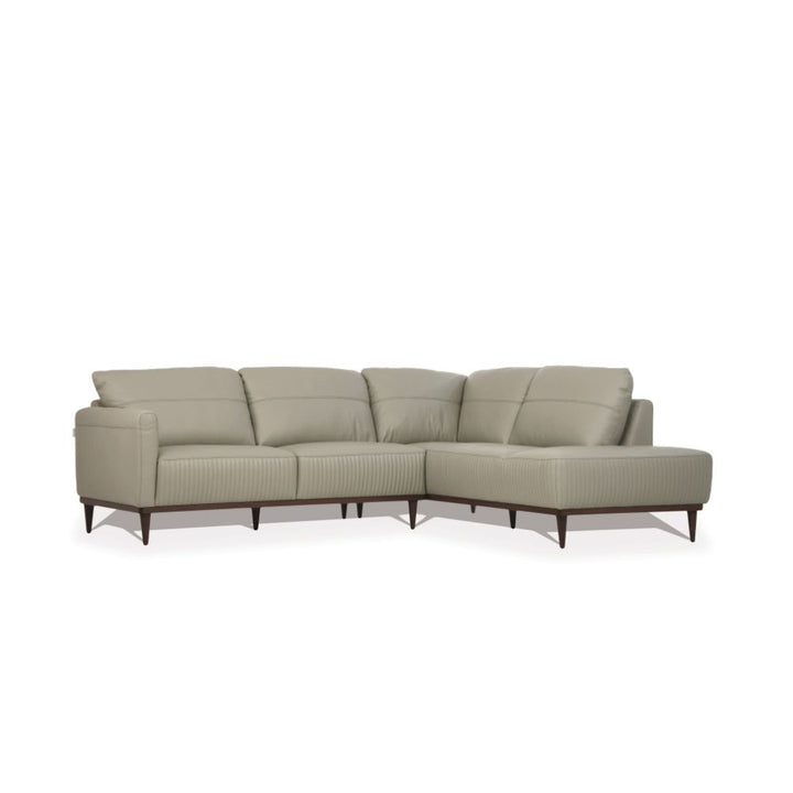 ACME Tampa Airy Green Leather Sectional Sofa Model 54975 - MONAVILLA