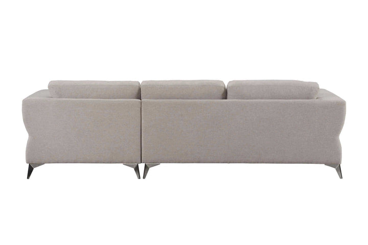 ACME Josiah Sand Fabric Sectional Sofa Model 55095 - MONAVILLA