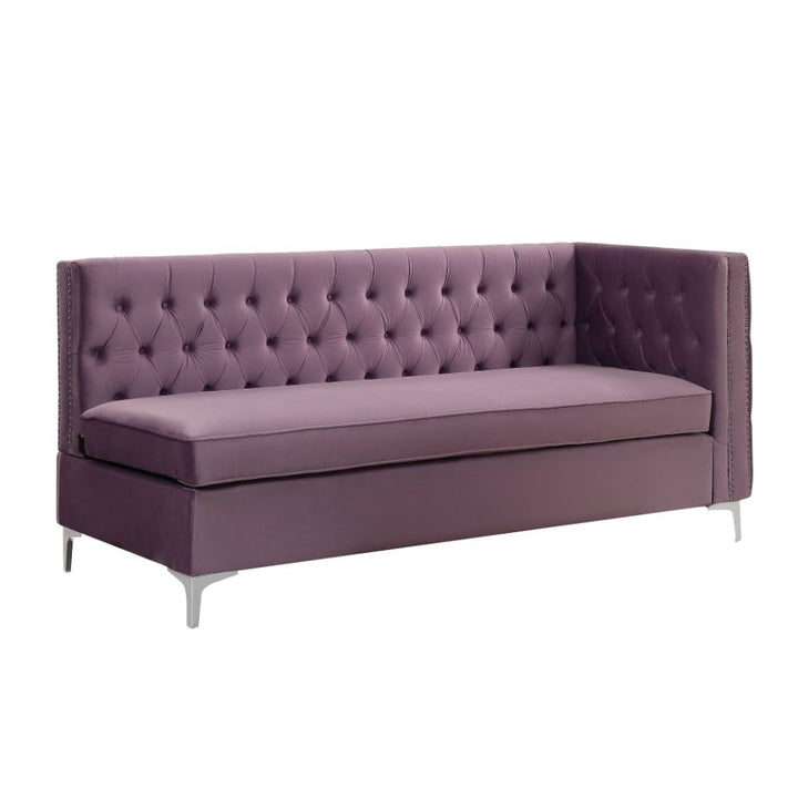 ACME Rhett Lavender Velvet Sectional Sofa Model 55500 - MONAVILLA