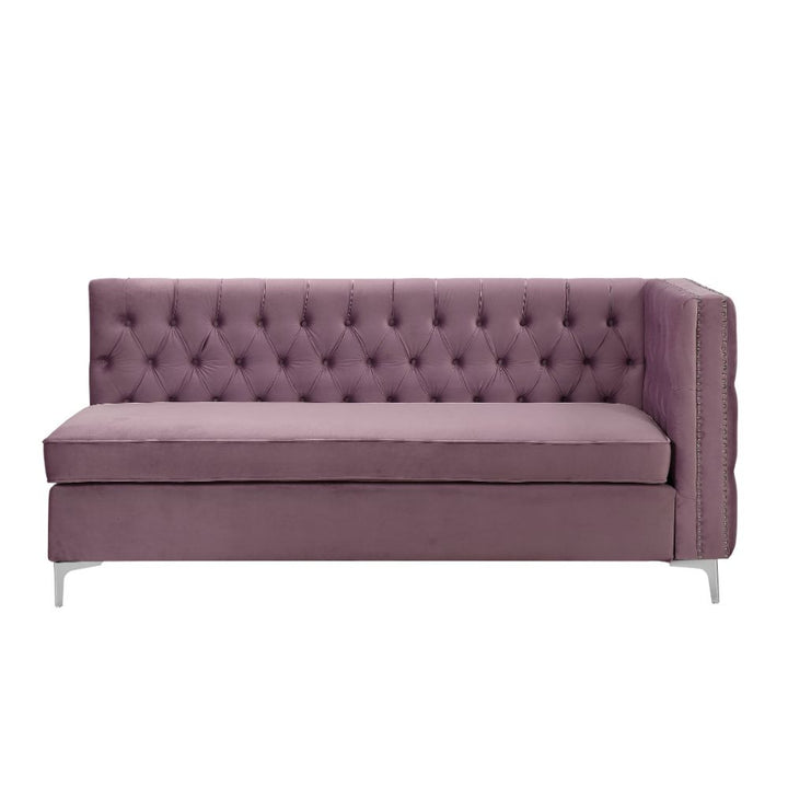 ACME Rhett Lavender Velvet Sectional Sofa Model 55500 - MONAVILLA