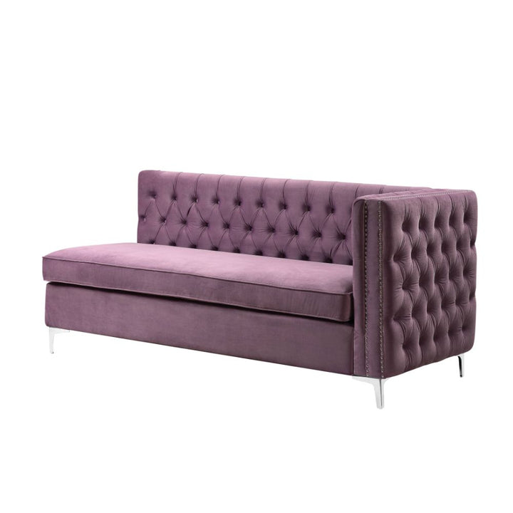 ACME Rhett Lavender Velvet Sectional Sofa Model 55500 - MONAVILLA