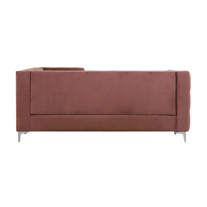 ACME Rhett Coral Velvet Sectional Sofa Model 55505 - MONAVILLA