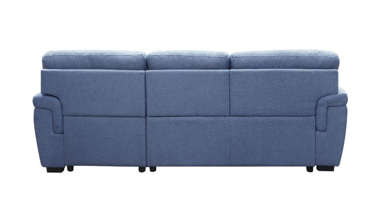 ACME Haruko Blue Fabric Sectional Sofa Model 55540 - MONAVILLA