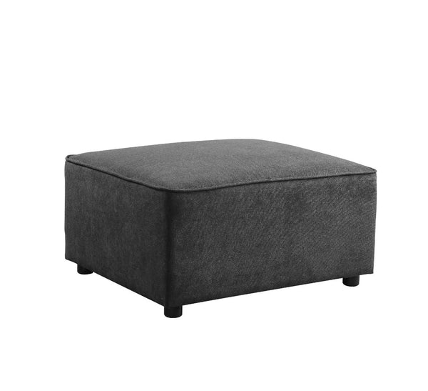 ACME Silvester Gray Fabric Ottoman Model 56876 - MONAVILLA