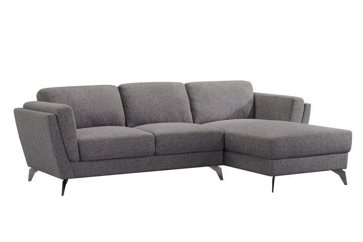 ACME Beckett Gray Fabric Sectional Sofa Model 57155 - MONAVILLA