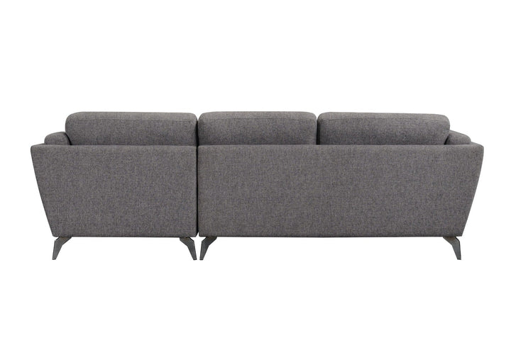 ACME Beckett Gray Fabric Sectional Sofa Model 57155 - MONAVILLA