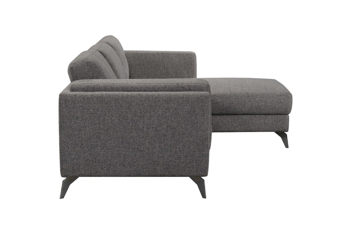 ACME Beckett Gray Fabric Sectional Sofa Model 57155 - MONAVILLA