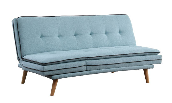 ACME Savilla Blue Linen & Oak Finish Futon Model 57162 - MONAVILLA