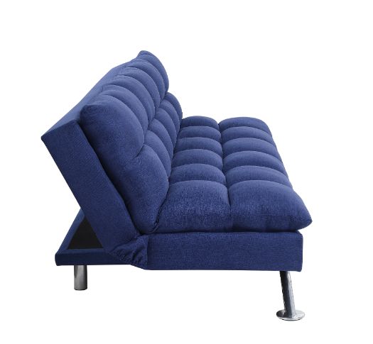 ACME Petokea Blue Fabric Futon Model 58255 - MONAVILLA