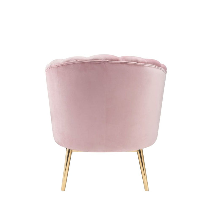 ACME Colla Blush Pink Velvet & Gold Accent Chair Model 59814 - MONAVILLA