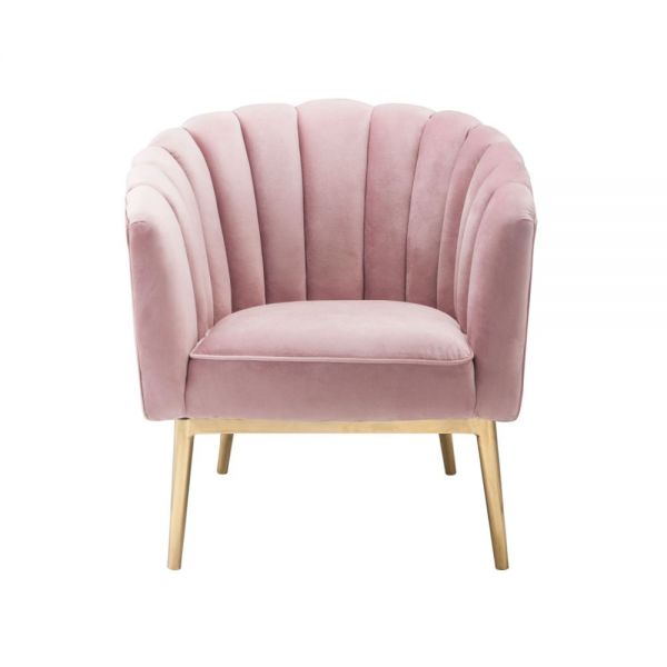 ACME Colla Blush Pink Velvet & Gold Accent Chair Model 59814 - MONAVILLA