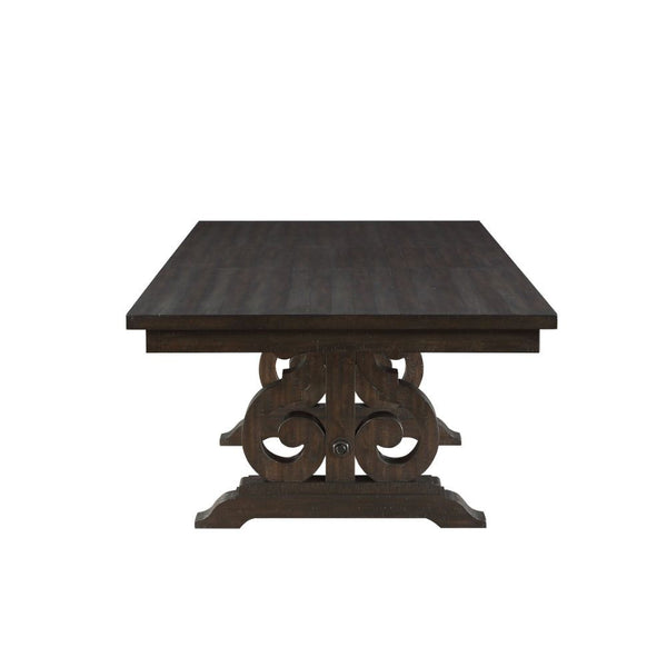 ACME Maisha Rustic Walnut Dining Table Model 61030 - MONAVILLA