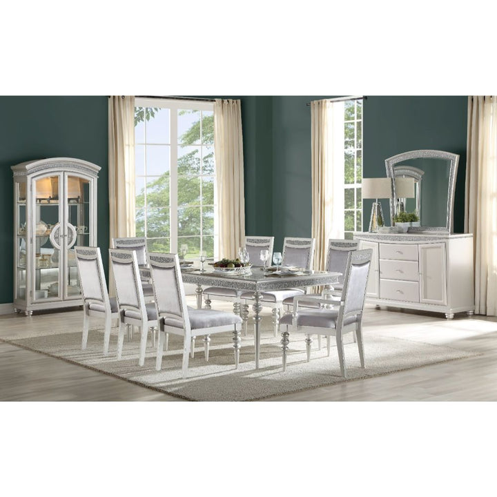 ACME Maverick Platinum Dining Table Model 61800 - MONAVILLA