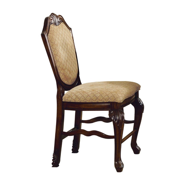 ACME Chateau De Ville Fabric & Espresso Counter Height Chair Model 64084 - MONAVILLA