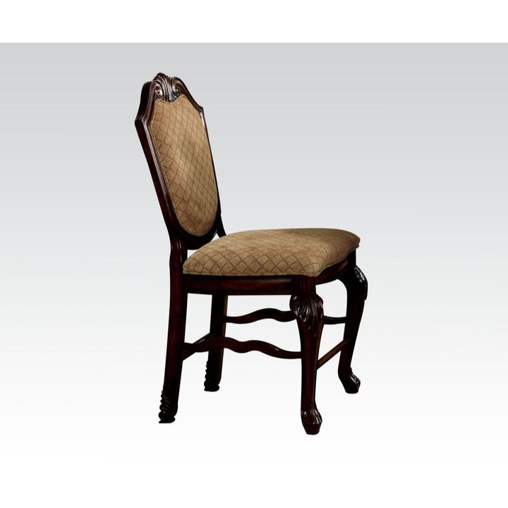 ACME Chateau De Ville Fabric & Espresso Counter Height Chair Model 64084 - MONAVILLA