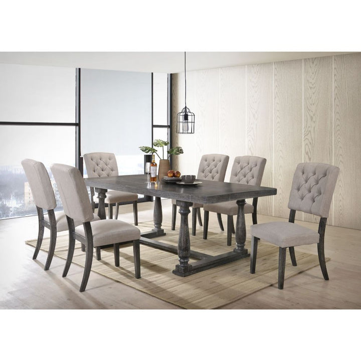 ACME Bernard Weathered Oak Dining Table Model 66185 - MONAVILLA