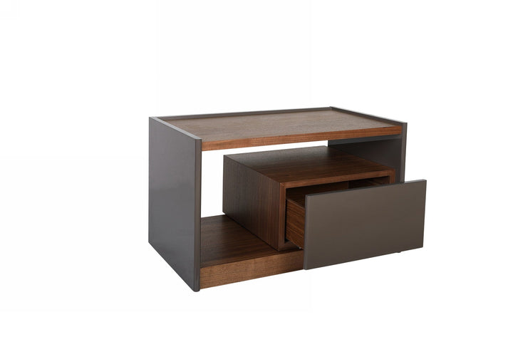 Modrest Tara Modern Walnut Nightstand - MONAVILLA