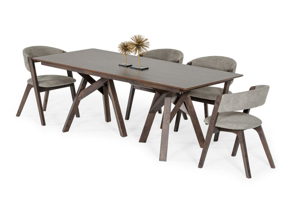 Modrest Grover Modern Dark Wenge Dining Table - MONAVILLA