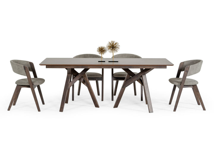 Modrest Grover Modern Dark Wenge Dining Table - MONAVILLA