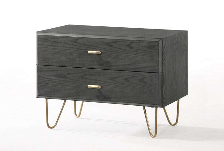 Modrest Bryan Modern Grey Nightstand - MONAVILLA