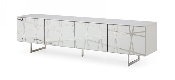 Modrest Kilson Modern White TV Stand - MONAVILLA