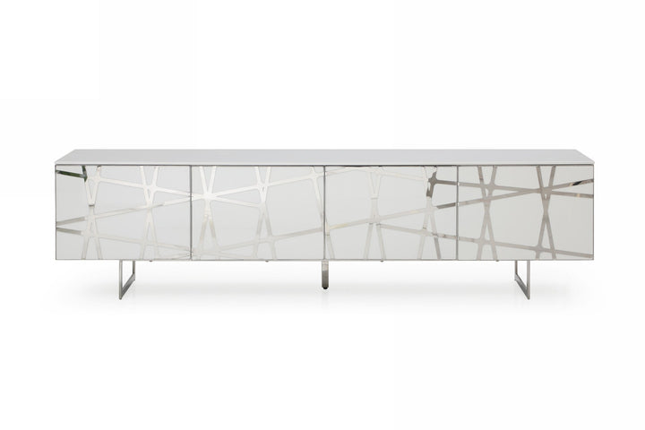 Modrest Kilson Modern White TV Stand - MONAVILLA