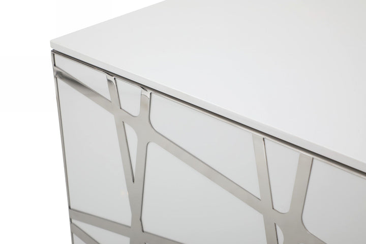 Modrest Kilson Modern White TV Stand - MONAVILLA