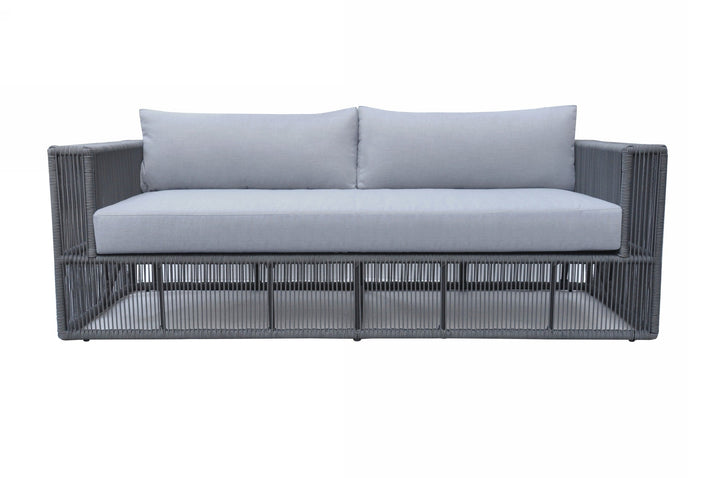 Divani Casa Whimsy Modern Outdoor Light Grey & Dark Grey Sofa Set - MONAVILLA